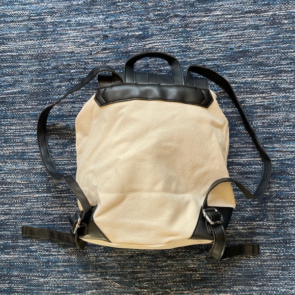 Deux Lux canvas and vegan leather mini back pack NWOT - Picture 4 of 6